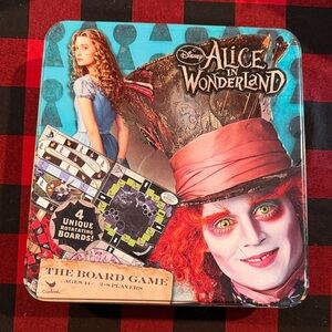 Disney Alice in Wonderland Game with Red and Blue Design